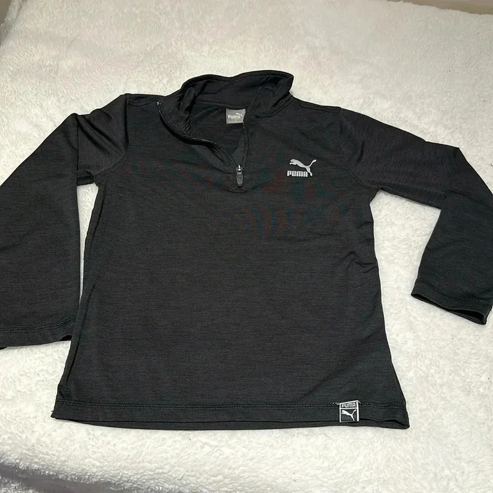 Boys Puma 1/4 zip Dri-fit long sleeve size 6
